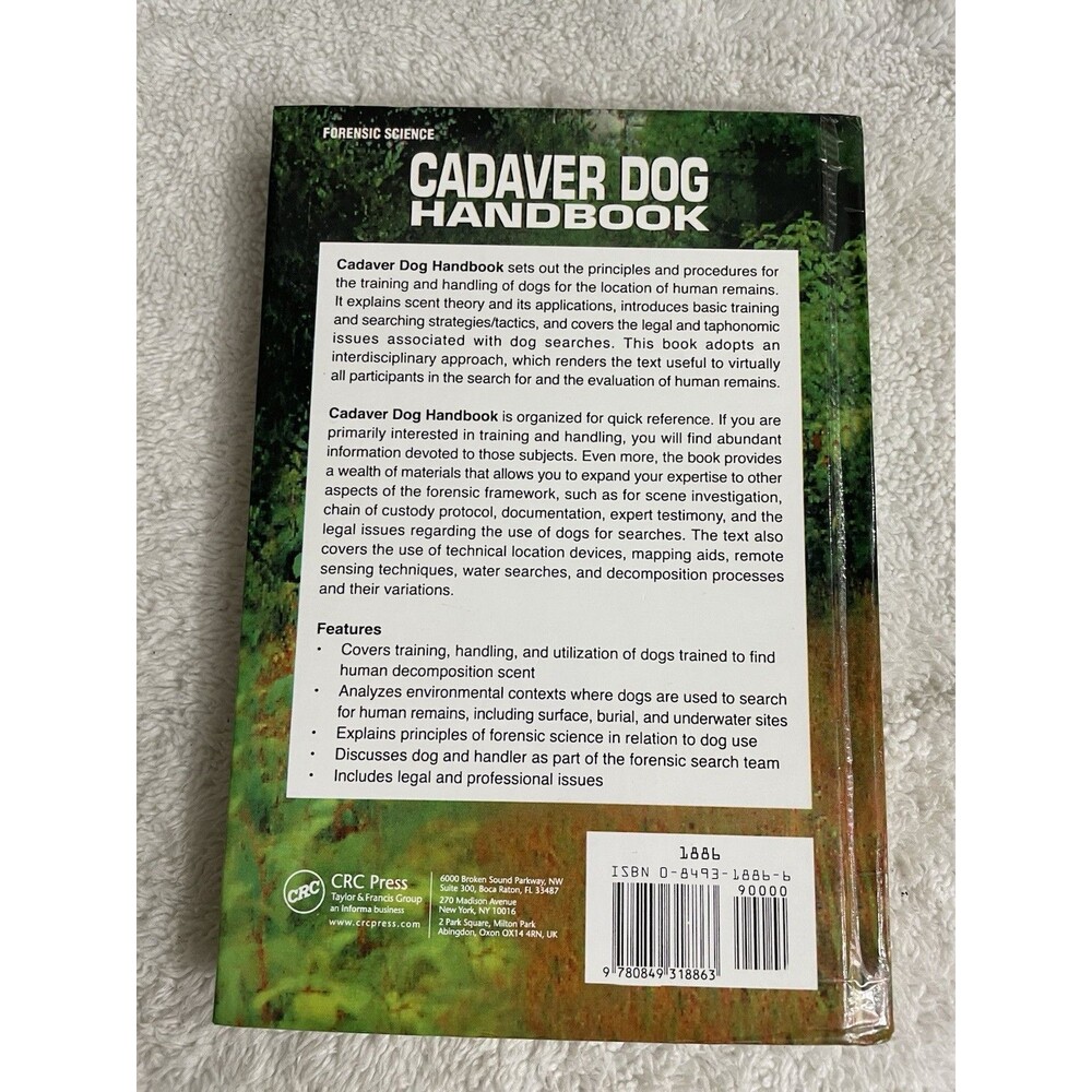 CADAVER DOG HANDBOOK WATER SEARCH DEATH & DECOMPOSITION. Search & Rescue K9 - Picture 3 of 16